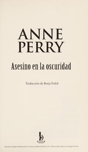 Tapa de Asesino en la oscuridad