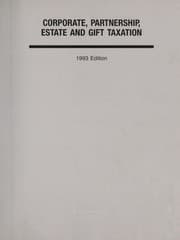Tapa de Corporate, partnership, estate and gift taxation