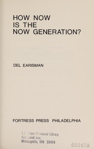 Tapa de How now is the now generation?