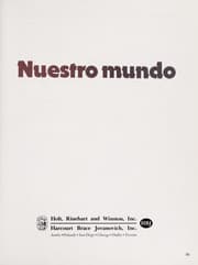 Tapa de Nuestro mundo