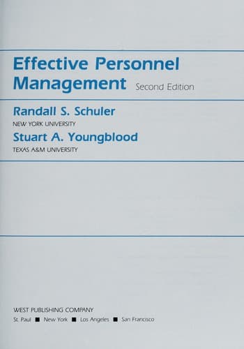 Tapa de Effective personnel management