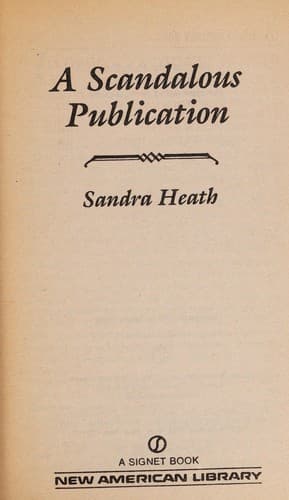 Tapa de A Scandalous Publication