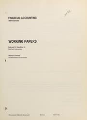 Tapa de Financial Accounting Working Papers