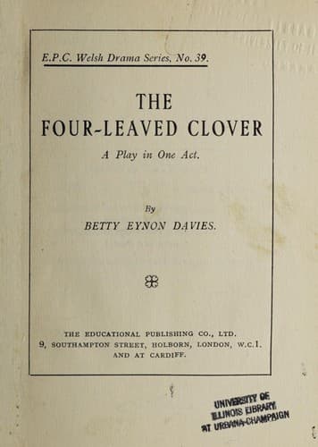 Tapa de The four-leaved clover
