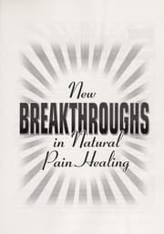 Tapa de New breakthroughs in natural pain healing