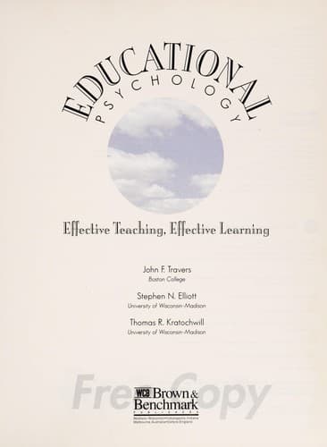 Tapa de Educational psychology