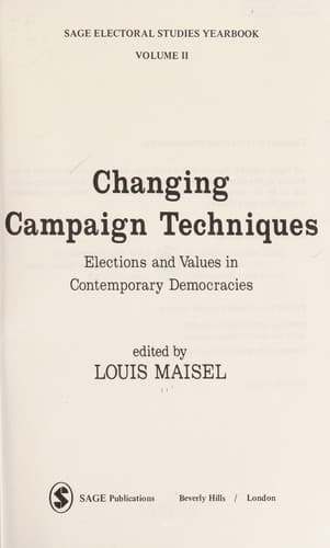 Tapa de Changing campaign techniques