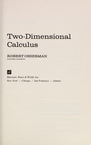 Tapa de Two-dimensional calculus