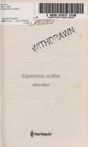 Tapa de Esperanzas ocultas