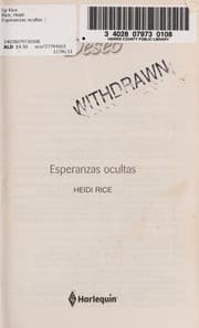 Tapa de Esperanzas ocultas