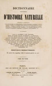 Tapa de Dictionnaire universel d'histoire naturelle ...