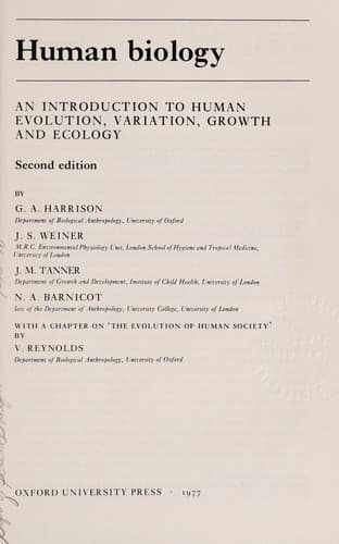 Tapa de Human biology