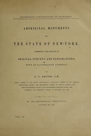 Tapa de Aboriginal monuments of the state of New-York
