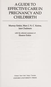 Tapa de A guide to effective care in pregnancy and childbirth