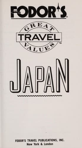Tapa de Fodor's Japan