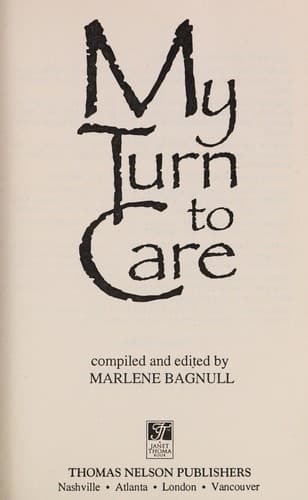Tapa de My turn to care