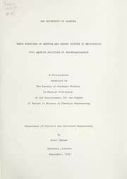 Tapa de Vapor pressures of ammonia and carbon dioxide in equilibrium with aqueous solutions of monoethanolamine