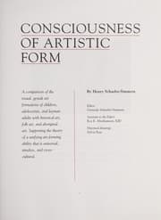 Tapa de Consciousness of artistic form