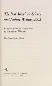 Tapa de The best American science and nature writing, 2005