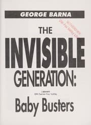 Tapa de The invisible generation