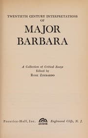 Tapa de Twentieth century interpretations of Major Barbara