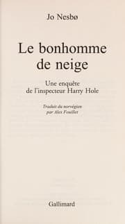 Tapa de Le bonhomme de neige
