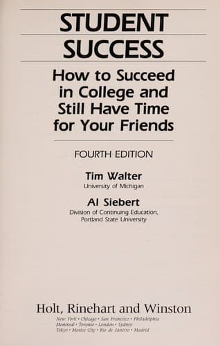 Tapa de Student success