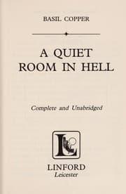Tapa de A Quiet Room in Hell