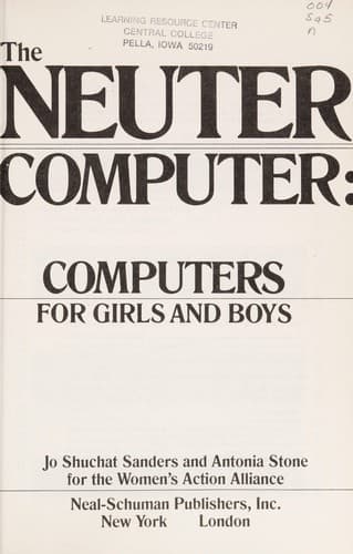 Tapa de The neuter computer