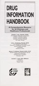 Tapa de Drug Information Handbook