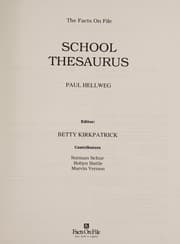 Tapa de The Facts on File school thesaurus