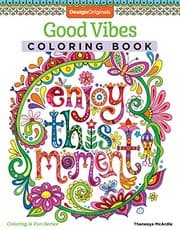 Tapa de Good Vibes Coloring Book (Coloring is Fun) (Design Originals): 30 Beginner-Friendly Relaxing & Creative Art Activities on High-Quality Extra-Thick Perforated Paper that Resists Bleed Through