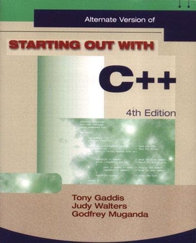 Tapa de Starting Out with C++ Alternate