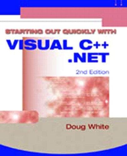 Tapa de Starting Out Quickly with Visual C++.Net