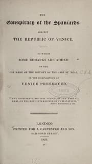 Tapa de The conspiracy of the Spaniards against the republic of Venice