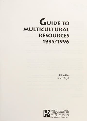 Tapa de Guide to Multicultural Resources 1995/1996
