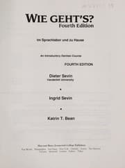 Tapa de Wie geht's? fourth edition