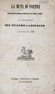 Tapa de La muta di Portici