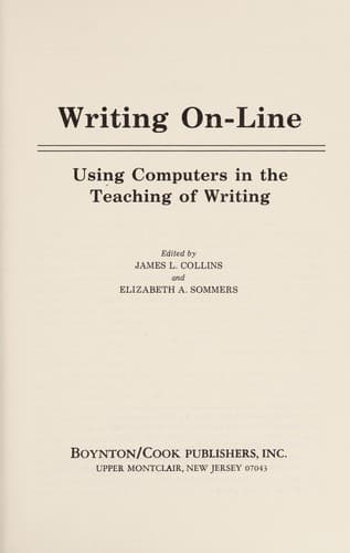 Tapa de Writing on-line