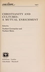 Tapa de Christianity and cultures