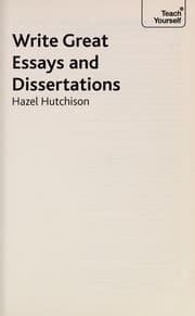 Tapa de Write great essays and dissertations