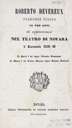 Tapa de Roberto Devereux