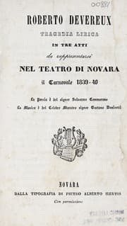Tapa de Roberto Devereux