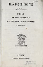Tapa de Eran due or sono tre