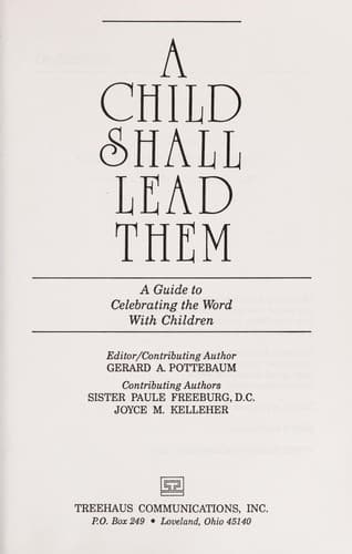 Tapa de A child shall lead them