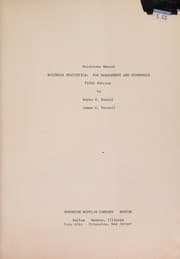 Tapa de Solutions manual