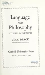 Tapa de Language and philosophy