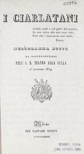 Tapa de I ciarlatani