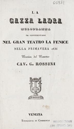 Tapa de La gazza ladra