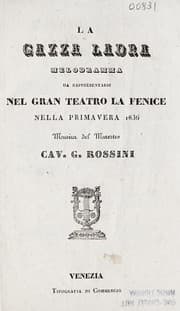 Tapa de La gazza ladra
